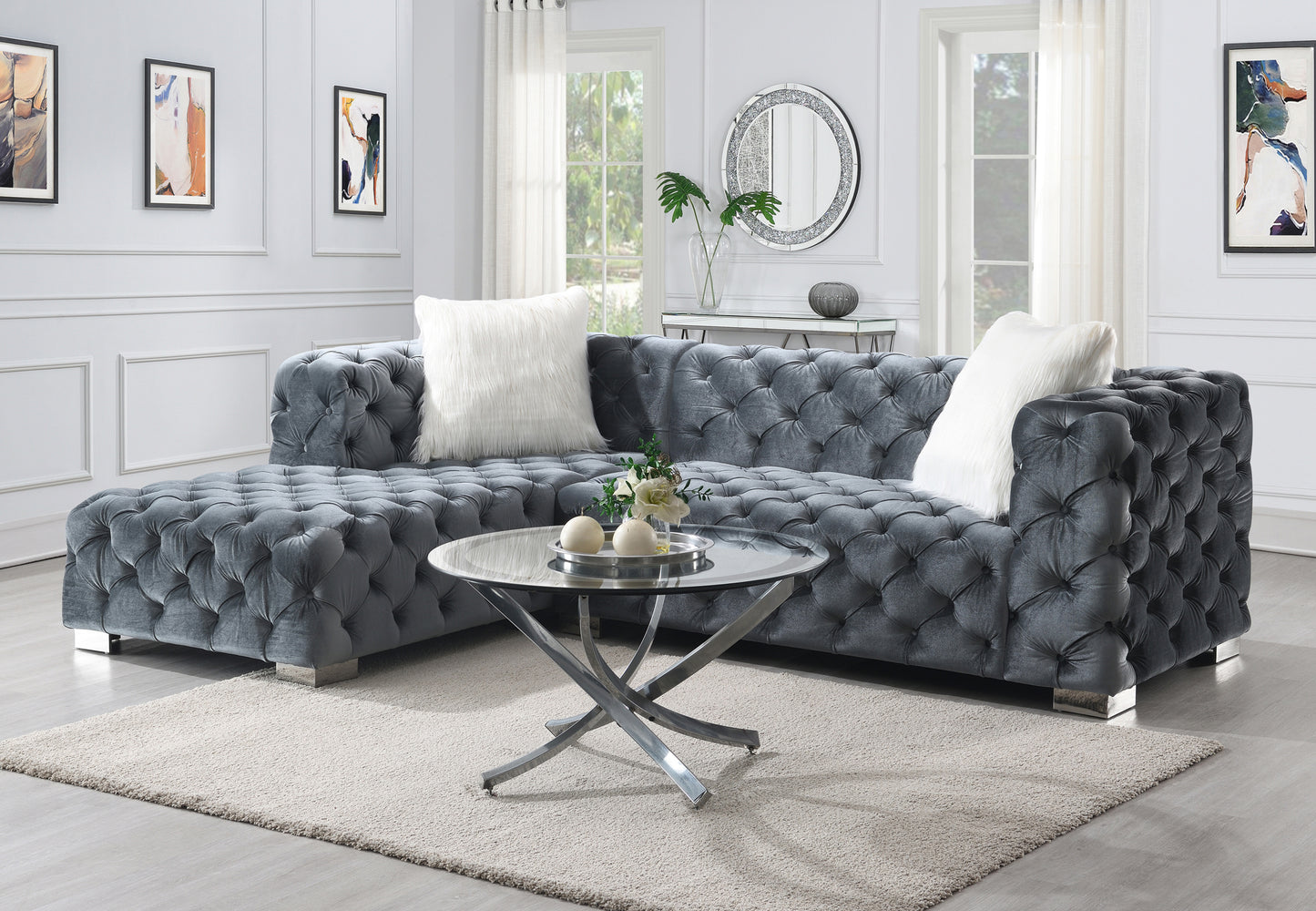 Florida Velvet Sectional