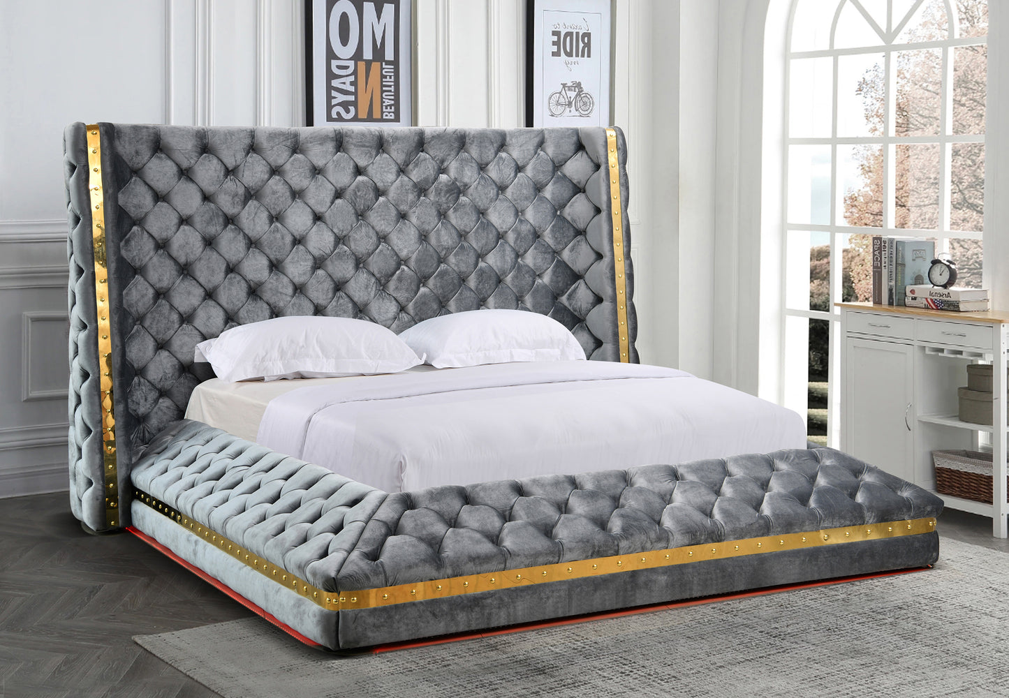 Zuma Velvet Bed
