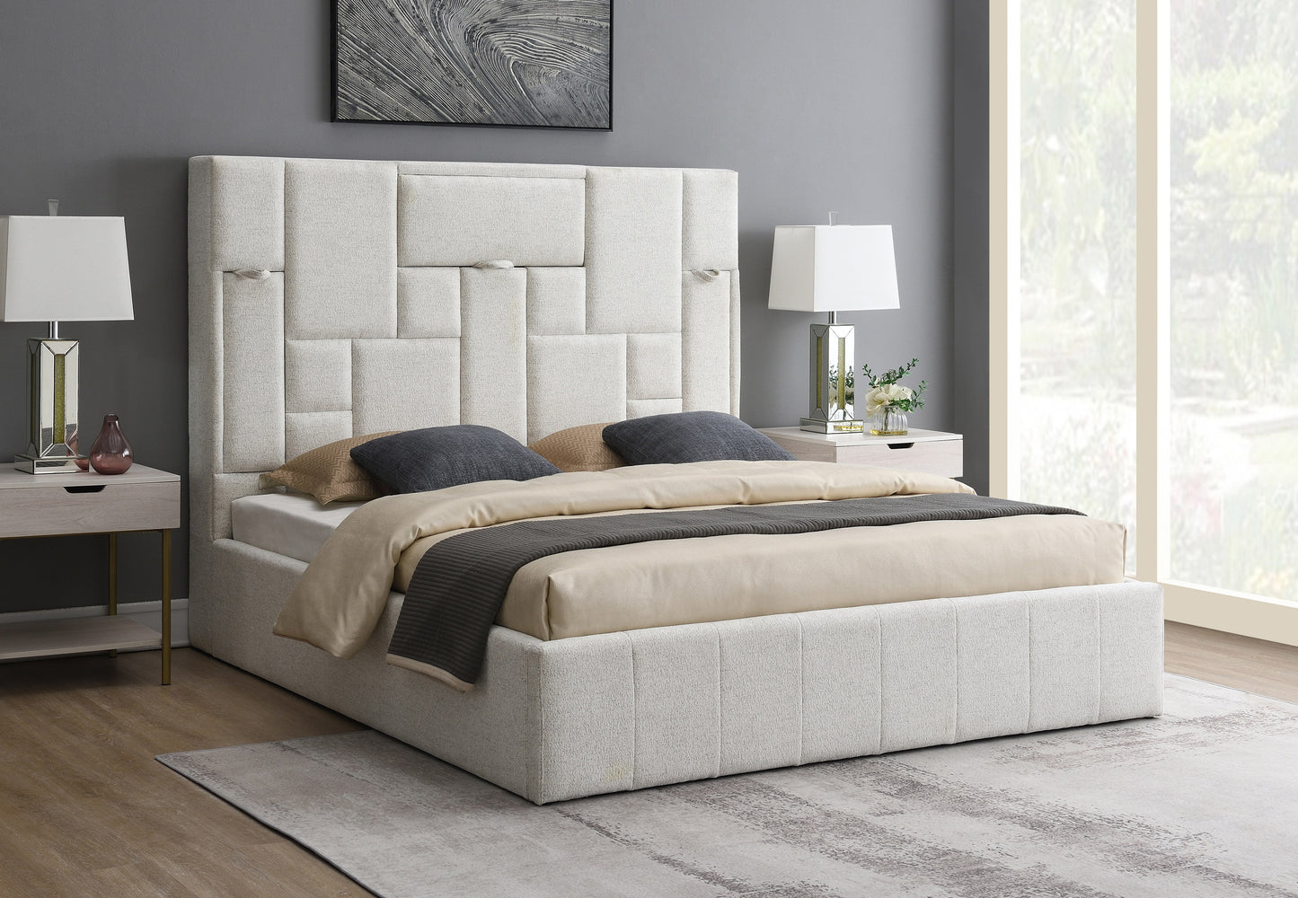 Malak Fabric Bed