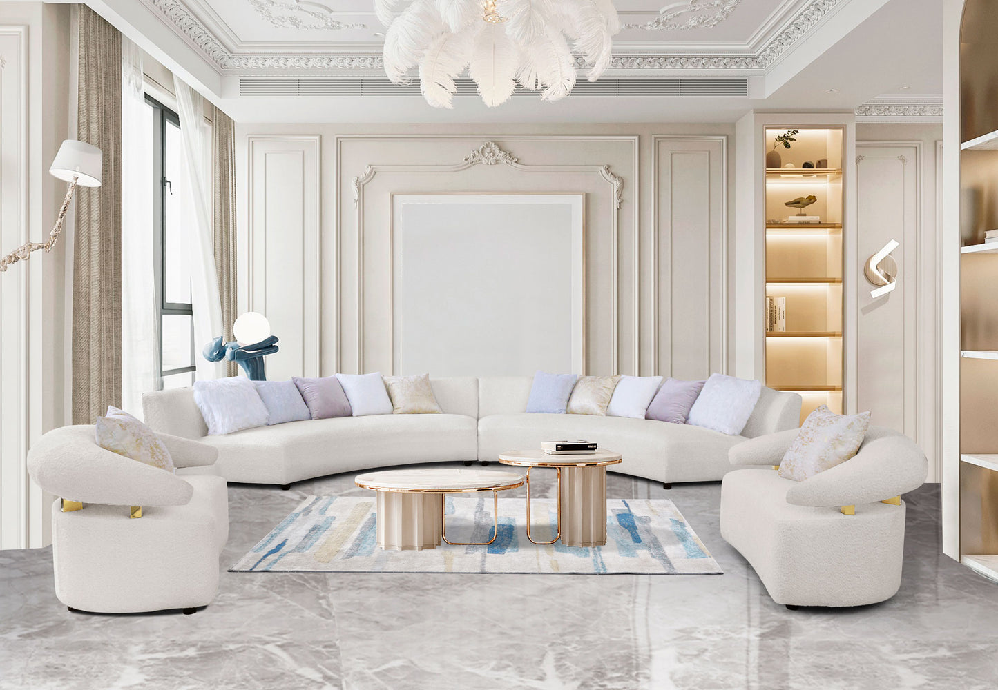 Mia Velvet Sectional