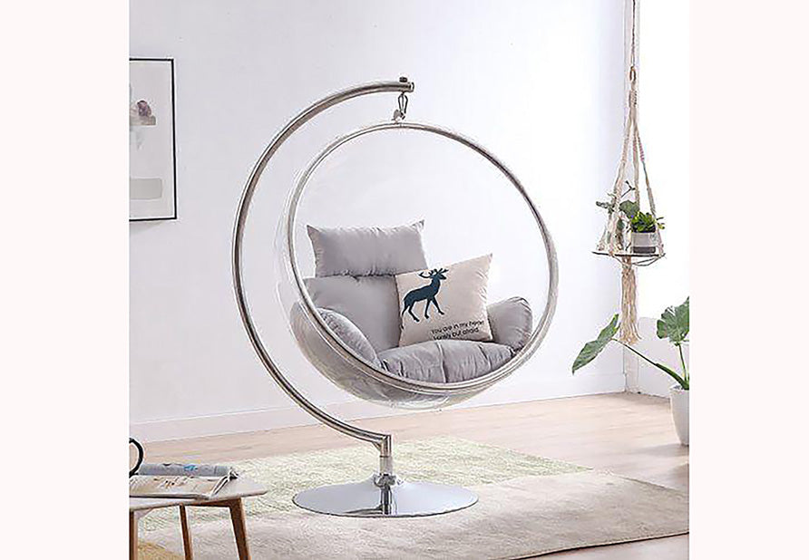 Lia Acrylic Swing Accent Chair