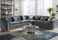 Corner Velvet Sectional