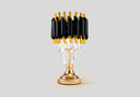 Opulent Noir Crystal Lamp