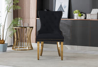 Lion Velvet Dining Chair