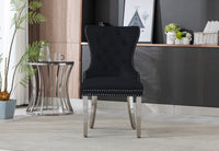 Lion Velvet Dining Chair