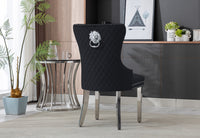 Lion Velvet Dining Chair