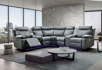 Dona Leather Sectional