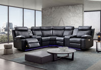 Dona Leather Sectional