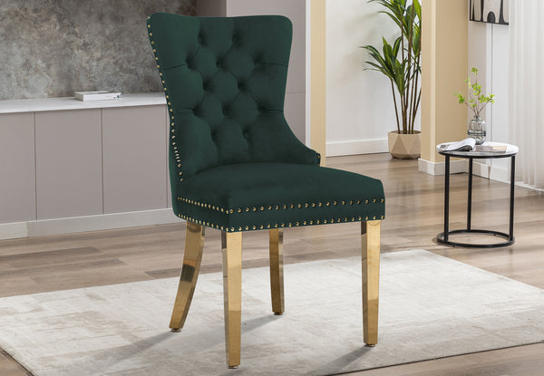 Lion Velvet Dining Chair