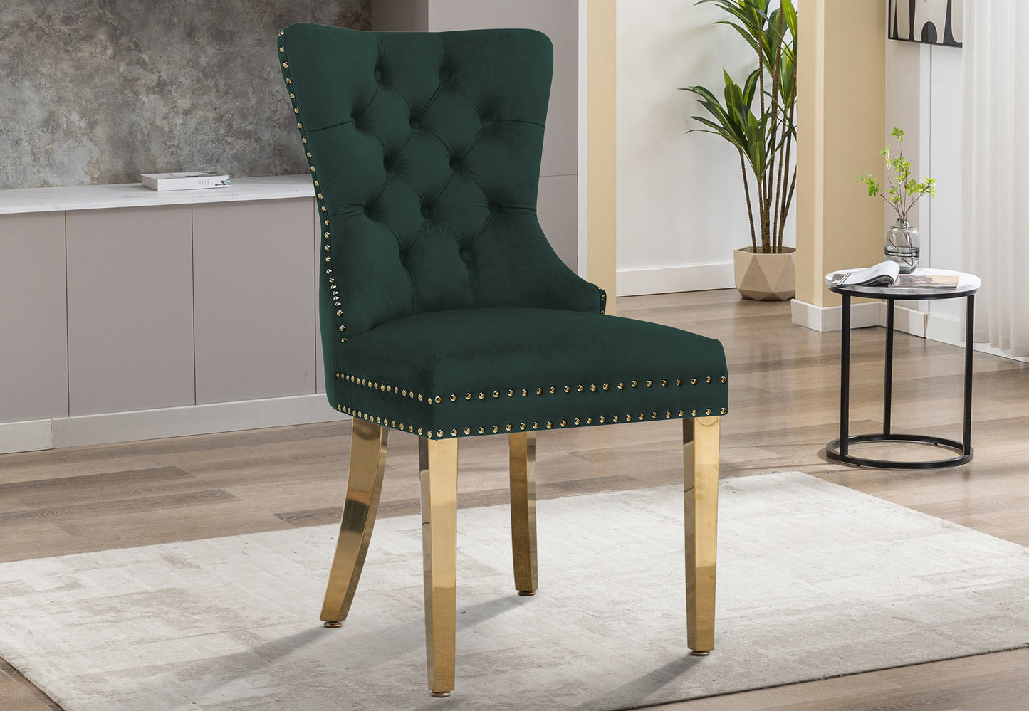 Lion Velvet Dining Chair