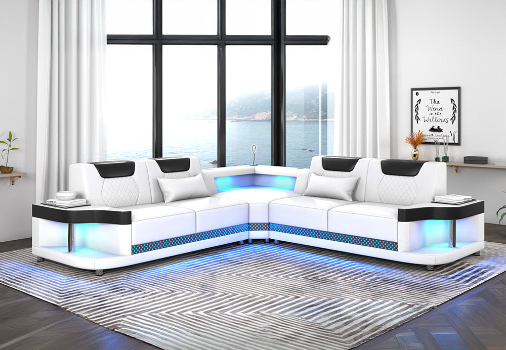 Sabrina Leather Sectional