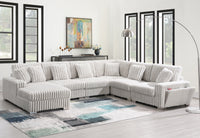 Shaggy Velvet Sectional
