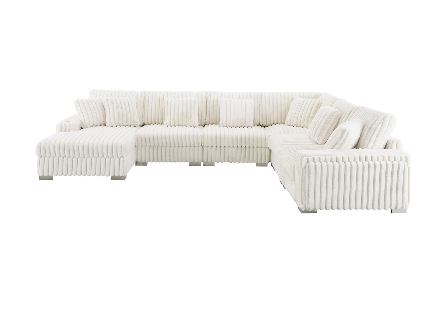 Shaggy Velvet Sectional