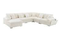 Shaggy Velvet Sectional