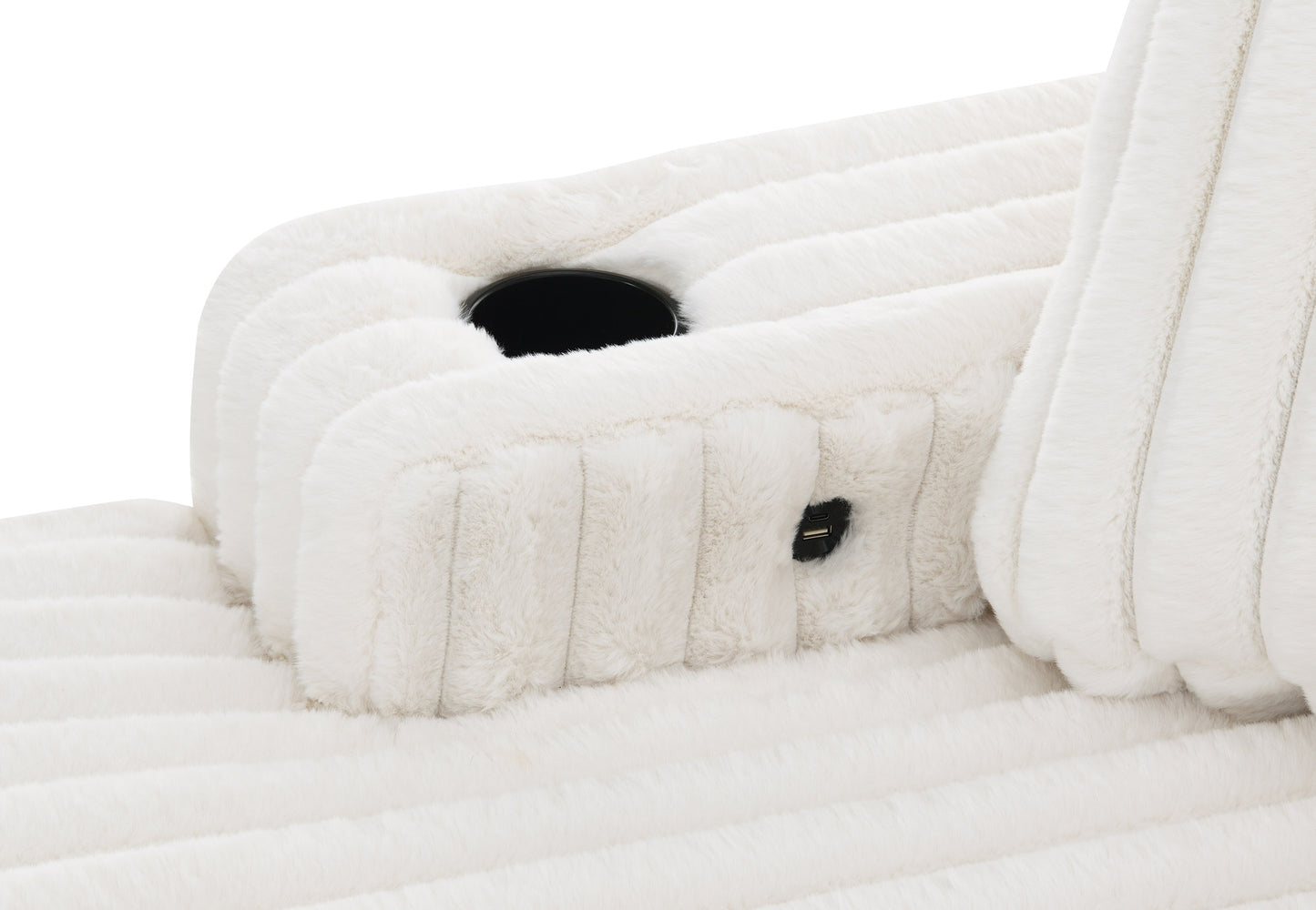 Shaggy Velvet Sectional