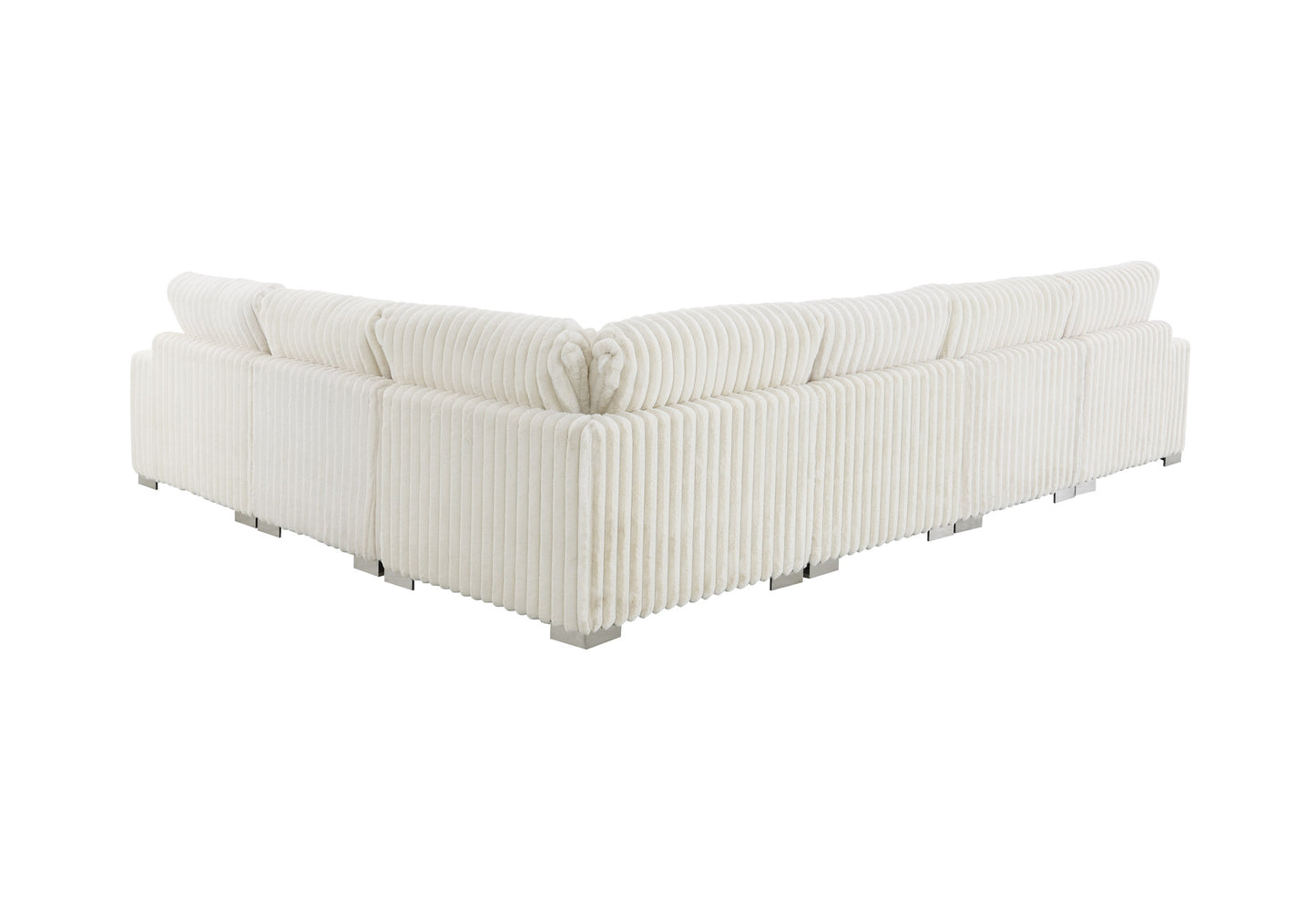 Shaggy Velvet Sectional