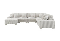 Shaggy Velvet Sectional