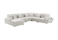 Shaggy Velvet Sectional