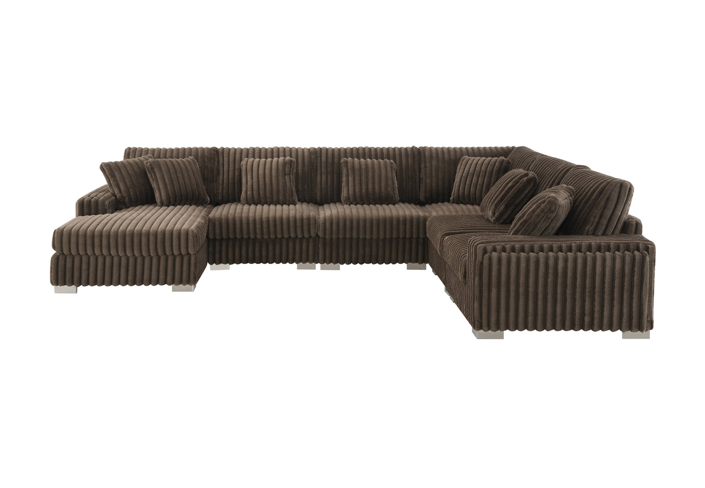 Shaggy Velvet Sectional