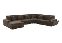 Shaggy Velvet Sectional