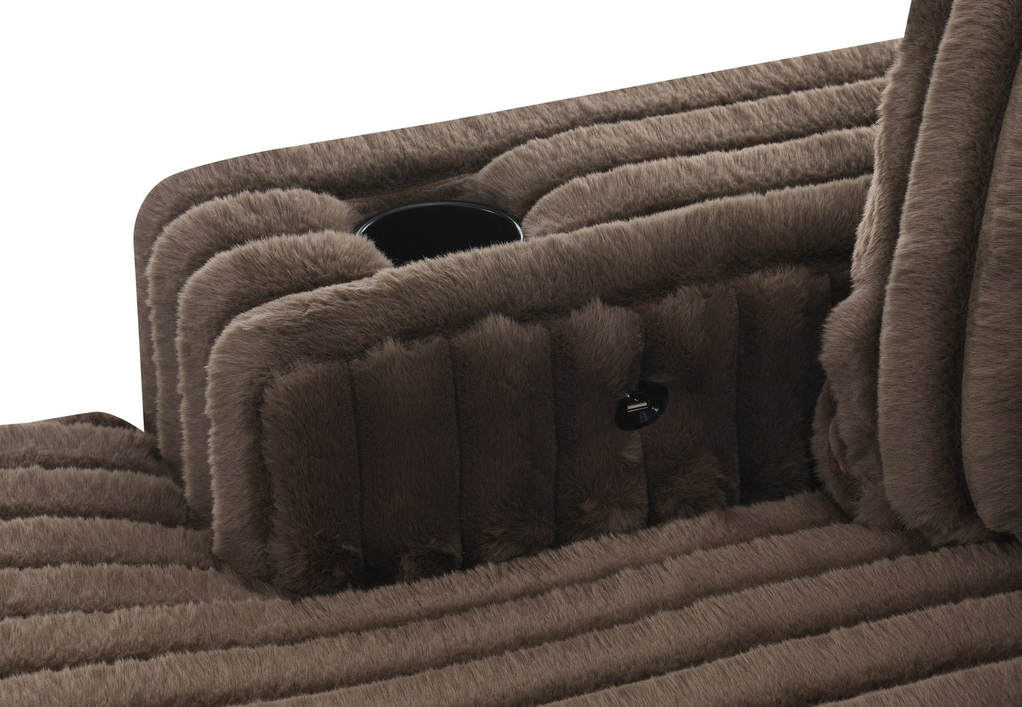 Shaggy Velvet Sectional
