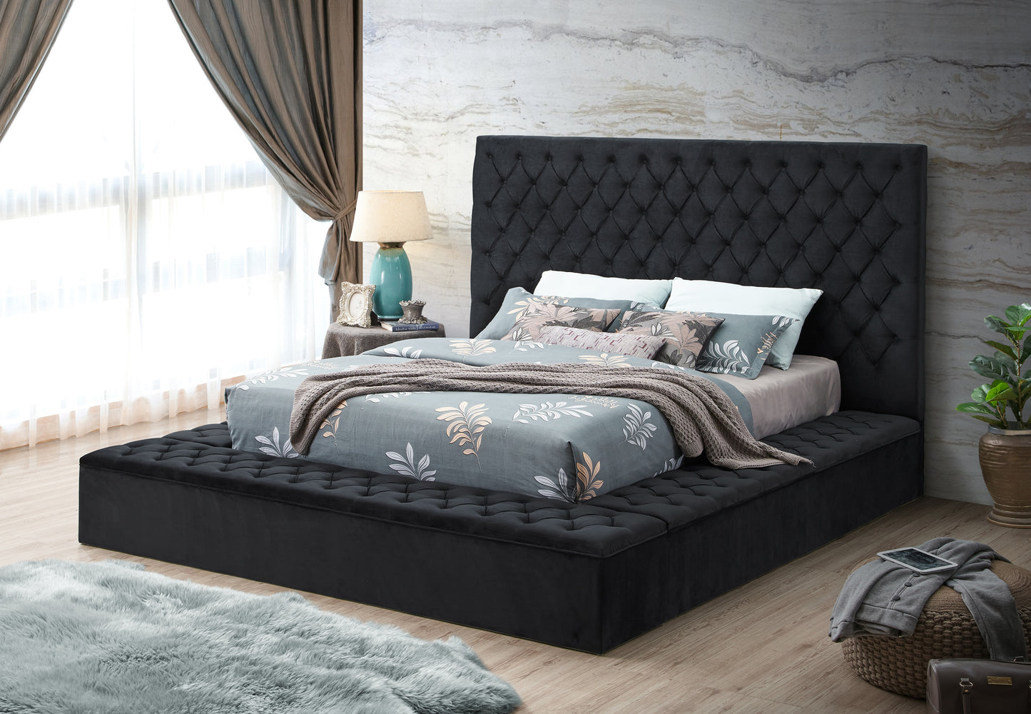 Cruz Velvet Bed