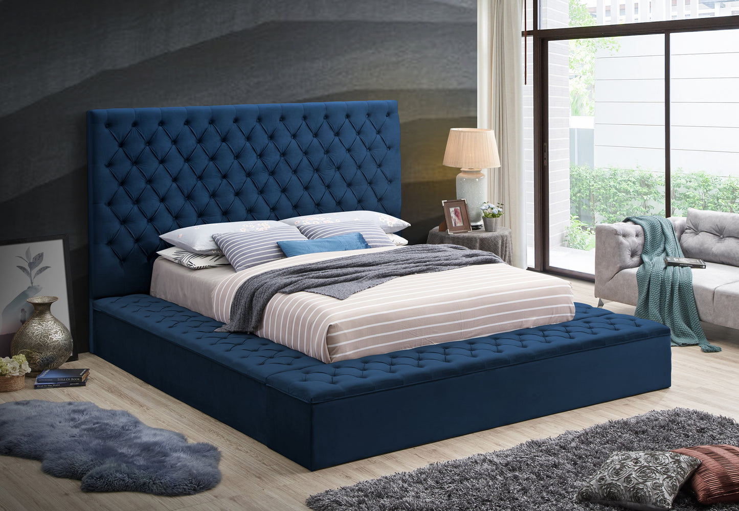 Cruz Velvet Bed