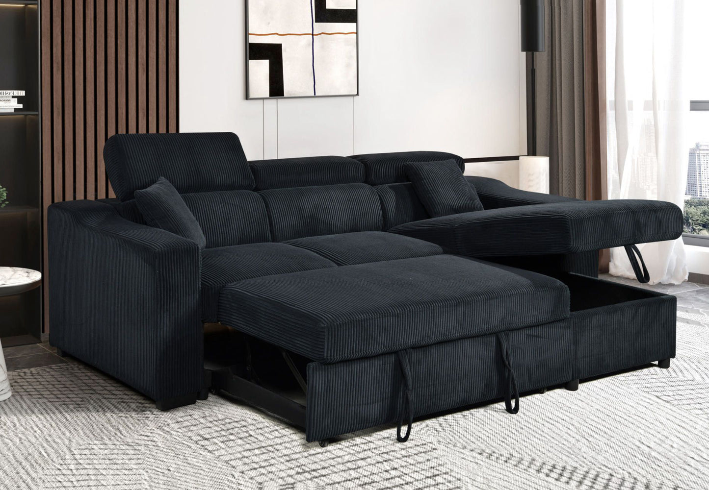 Deyana Velvet Sectional