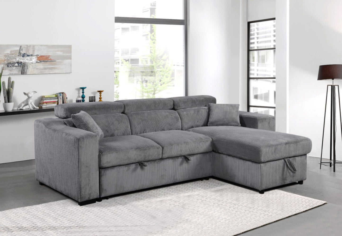 Deyana Velvet Sectional