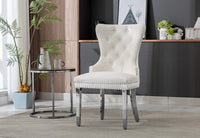 Lion Velvet Dining Chair