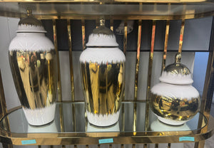 Royal Noir Gold Vases