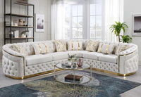 Corner Velvet Sectional